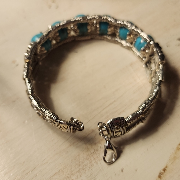 Turquoise adjustable bracelet - Picture 4 of 5